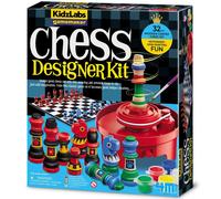 4m Kidz Labsgamemaker/wooden Chess Making Kit Labs Kit Red