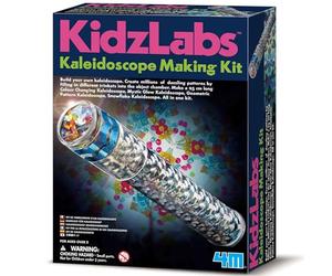 4M KidzLabs Kaleidoscope Making Kit | Build Your Own 25cm Kaleidoscope STEM Science Craft for Kids Age 8+ | Light Reflection & Symmetry Learning Toy | Educational Activity & Gift Idea for Boys & Girls