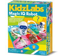 4M KidzLabs Magic IQ Robot, 6 Learning Card Sets, Interactive Q&A Platform