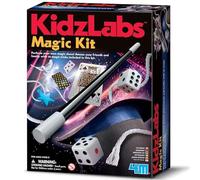 4M KidzLabs Magic Kit, 12 Magic Tricks with Wand, Playing Cards & Props