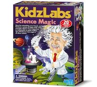 4M KidzLabs Science Magic Kit, Science-Based Magic Tricks & Experiments | STEM Educational Science Set with Magnet, Glow Marbles & Accessories, Fun Gift for Kids, Boys & Girls, Age 8+