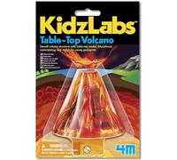 4M KidzLabs Table-Top Volcano STEM Science Kit | Make Your Own Erupting Volcano Model for Kids Age 5+ | Fun Chemistry & Geology Learning Toy | Educational Activity & Gift Idea for Boys & Girls