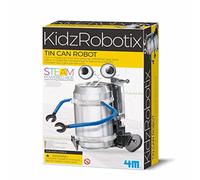 4M KidzLabs Tin Can Robot, STEM Science Building Kit | Build Your Own Tin Can Robot, STEM Science Kit for Kids