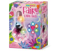 4M KidzMaker Fairy Light Bulb Kit | Creative Nightlight Craft Set with LED String Lights & Glitter | Fun STEM Art Activity Toy for Children | Night Light Gift for Kids Aged 5+ | Screen-Free Play