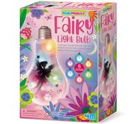 4M KidzMaker Fairy Light Bulb Kit | Creative Nightlight Craft Set with LED String Lights & Glitter | Fun STEM Art Activity Toy for Children | Night Light Gift for Kids Aged 5+ | Screen-Free Play