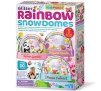 4M KidzMaker Glitter Rainbow Snow Domes Kit | Creative Arts & Crafts Activity Set | Fun DIY Glitter Snow Globes for Children | Colourful Decorative Gift for Kids Aged 5+ | Screen-Free Play