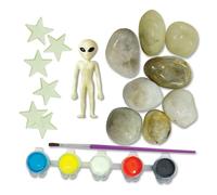 4m Kidzmaker/glow In The Dark/space Rock Painting Colouring Kit