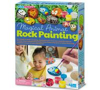 4M 404756 KidzMaker Paint Your Own Garden Rock, Multi Colour
