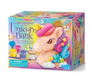 4M KidzMaker - Paint Your Own Mini Glitter Unicorn Bank 4M Multicolor