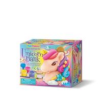 4M KidzMaker Paint Your Own Mini Glitter Unicorn Bank Kit | Creative Money Saving Craft Set with Paints | Fun Art Activity Toy for Children | Piggy Bank Gift for Kids Aged 8+ | Screen-Free Play