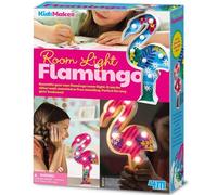 4M KidzMaker Room Light Flamingo Kit, Build Your Own LED Night Light | Creative DIY Lamp Set with LED Lights, Bedroom Decoration Gift for Children, Screen-Free Play, Age 5+