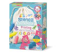 Stencil Backpack Printing Kit, includes a 36cm Drawstring Backpack, for Children Ages 5-12 years