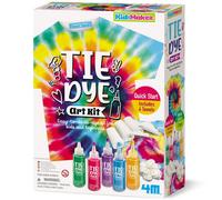 4M KidzMaker Tie Dye Art Kit | Creative Textile Craft Set with 5 Colourful Dye Bottles, Towels & Accessories | Fun Activity for Children | Arts & Crafts Gift for Kids Aged 8+ | Screen-Free Play