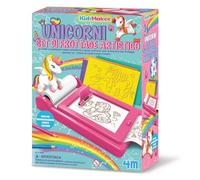 4M KidzMaker Unicorn Rub Art Studio Craft Kit | Creative Drawing & Rubbing Art Set with 8 m Scroll & Templates | Fun Unicorn Art Activity for Kids Aged 4+ | Screen-Free Play