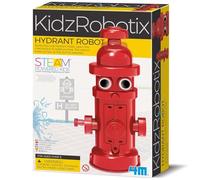 4M KidzRobotix Hydrant Robot, Build a Water Pump Powered Robot | Learn the Mechanics of Water Pumps, STEM Science Kit for Kids Age 8+