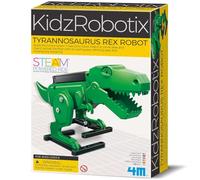 4M KidzRobotix Tyrannosaurus Rex Robot, Build Your Own Robotic T-Rex Dino | Watch it Come Alive, STEM Science Kit for Kids Age 8+