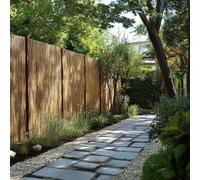 4m(L) x 1.5m(H) Premium Bamboo Slat Fencing Screening Rolls Woven Wood Natural One Size