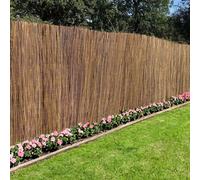 4m(L) x 1.8m(H) Premium Bamboo Cane Fencing Screening Rolls Woven Wood Natural One Size