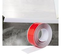 4M Laminate Flooring Threshold Transition Strip,PVC Door Bars for Doorways,Self Adhesive Vinyl Floor Edge Trim,Tile to Laminate Beading,Floor Joining Strip Gap Covering(5cm,White)