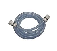 4m Length of 12mm Internal -16mm External Clear Reinforced Braided Hose for Oil Gas Water and air,Suitable for Garden use with Universal Hose connectors