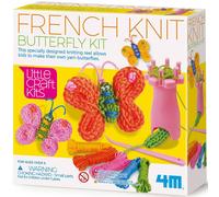 4M 404765 Little Craft Spool Knit Butterflies Kit French, Multi Colour