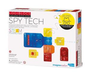 4M Logiblocs Spy Tech Medium, Electronic Spy Science Kit, White