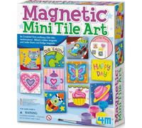 4M Magnetic Mini Tile Art Kit for Kids, DIY Paint Artwork & Crafts Set | Make Cool Fridge Magnets, Fun Painting Craft Present & Party Ideas, Creative Activity Gifts for Boys & Girls Age 8+