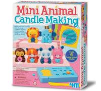 4M Mini Animal Candle Making Kit for Kids, Mould Your Own DIY Candles | Make Small Wax Candles with Personalised Cards, Creative Art Gift for Friends, Arts & Craft Project Age 8+