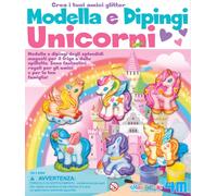 4M Model & Paint Glitter Unicorns - Mould & Paint Unicorns Kit