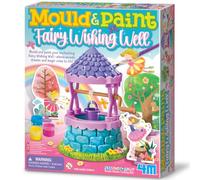 4M Mould and Paint Fairy Wishing Well, Complete Arts and Crafts Kit to Mould a Wishing Well and Paint, for Boys and Girls Ages 5-12 Years, Pink, Purple, Blue