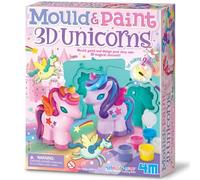 4M Mould & Paint 3D Glitter Unicorns Kit, Make 2 Magical Models