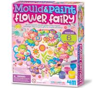 4M Mould & Paint Fairies, Arts and Crafts Kit to Cast, Create and Paint 6 Fridge Magnets or Badges, for Boys and Girls Ages 5-12 Years