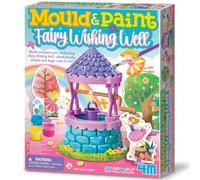 4M Mould and Paint Fairy Wishing Well, Complete Arts and Crafts Kit to Mould a Wishing Well and Paint, for Boys and Girls Ages 5-12 Years, Pink, Purple, Blue