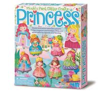 4M '2019' Glitter Princess Mould and Paint - Multi-Coloured | Creative Princess Craft Set with Plaster, Paints & Brush, DIY Moulding Activity, Fun Art Gift for Children Age 5+