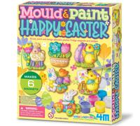 4M Mould & Paint Happy Easter | Spring Clay Magnet Making Kit for Kids 4M Multicolor