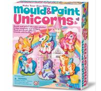4M Mould & Paint Unicorns Glowing Children's Badge and Magnet Making Craft Kit
