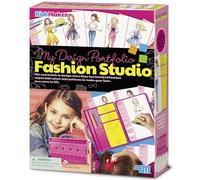 4M | My Design Portfolio Fashion Studio | Design & Draw Your Own Fabulous Designs with the Tools supplied | Creative Arts and Crafts for Kids 5+,Multicolor,205 x 55 x 280 millimeters