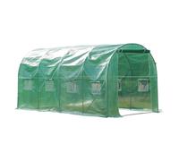 (4m) Outsunny Walk in Polytunnel Outdoor Garden Greenhouse
