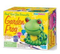 4M Paint Your Own Terracotta Garden Frog Kit, Painting Craft Set