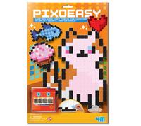 4M Pixoeasy Cat-Pixel Art Making Kit For Kids With Mosaic Pieces & Display Stand