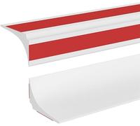 4M Silicone Shower Tray Sealing Strip(15mm×12mm),Bath Sink Edging Edge Seal Trim for Gap Cover Caulk,Wet Room Floor Threshold Water Barrier Retaining Strip,Bathtub,Countertop Beading