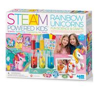 4M | STEAM Powered Kids | Rainbow Unicorns | Giant Unicorn Themed Arts and Crafts and STEM Projects Kit | Kids Ages 5+, Pink