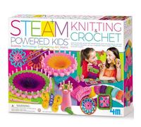 4M Activity Kit – STEAM Powered Kids Knitting & Crochet, Bumper Arts & Sewing, Ages 5+