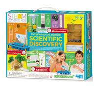 4M STEAM Scientific Discovery Kit Vol. 2, Environmental Science Experiments | Weather Station & Wind Meter, Water Cycle & Plant Experiments, & Thermometers, 42-Page Science Guide, Gift for Kids Age 5+