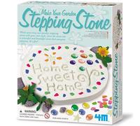 4M Stepping Stone Making Kit - Garden Decor Kit - Mixed Media Crafting - Concrete - Light Blue, Green - 7.25" x 8.5" x 2.25" - Life-Size - For Kids & Adults - Not Foldable