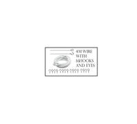 (4M Wire with 16 Hooks & Eyes) 2-3-4M NET CURTAIN WIRE CORD CABLE WITH HOOKS&EYES