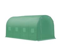 4m x 2m Walk-in Tunnel Greenhouse with Windows and Door - Oasis Outdoor | TJ Hughes