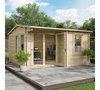 4m x 4m Kent Garden Office - BillyOh Log cabin - 44mm