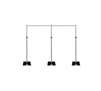 4m x 8m Pipe & Drape, Heavy Duty Photography Backdrop Stand Neel Blue Silver One Size