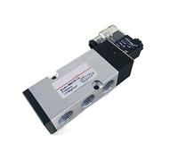 4M410-15 For Angle Seat Plate Solenoid Valve Air Port 1/2inch BSP 24V DC 5 Way Pneumatic Actuators Electric Control 1Pcs(12V)